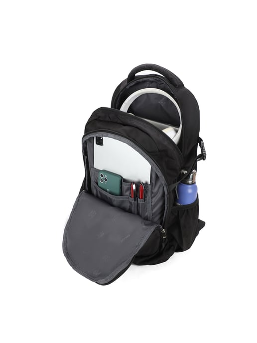 Aoking Backpack Unisex BLACK - Image 5