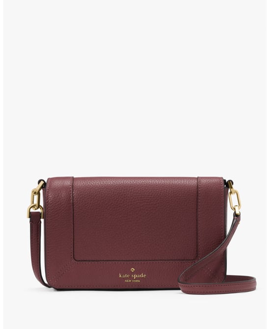 Lena Pebbled Leather Mini Flap Crossbody - Image 1