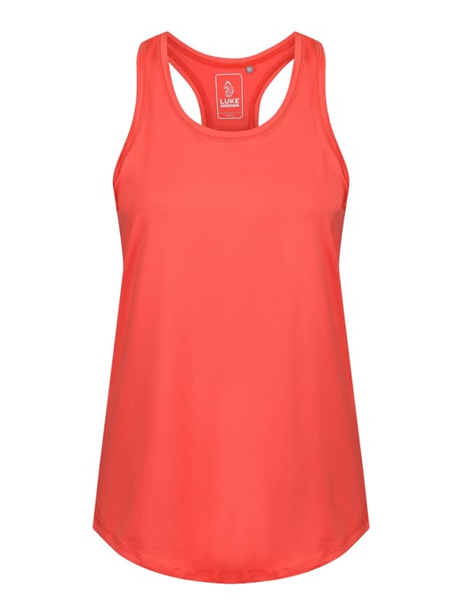 Luke 1977 Womens Row Gym Vest in Coral