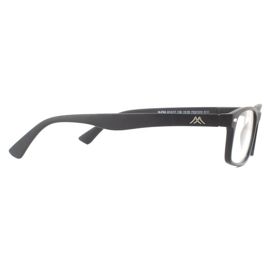 Montana Rectangular Matte Black Unisex Women Glasses Frames