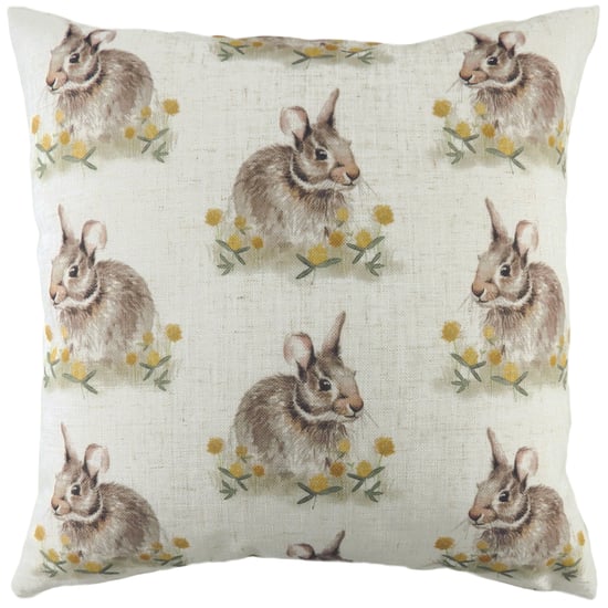 Evans Lichfield Woodland Hare Repeat Watercolour Print Cushion Cover