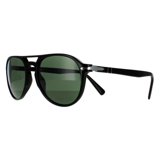 Persol Aviator Unisex Svarta Gröna Solglasögon - Image 2