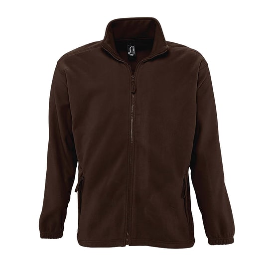 SOLS Mens North Full Zip Outdoor Fleece Jacket (Dark Chocolate) - Image 1