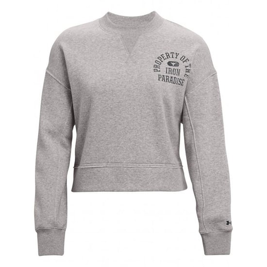 Under Armour Project Rock Womens Grey Fleece Sweater - Image 1