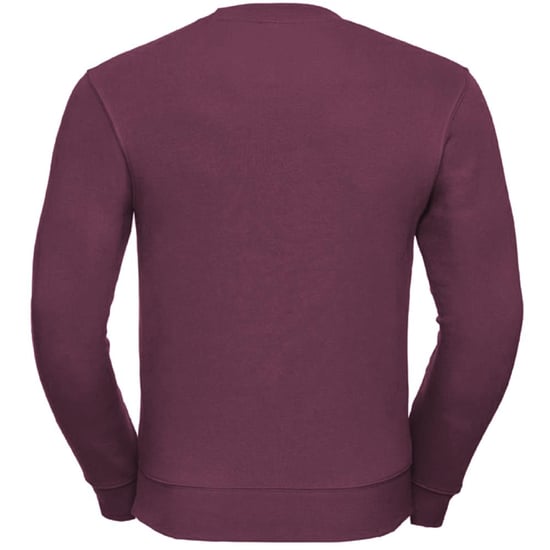 Russell Mens Authentic Sweatshirt (Slimmer Cut) (Burgundy) - Image 2