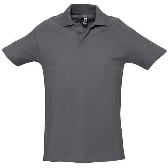 SOLS Heren Lente II Korte Mouw Zwaarlijvig Poloshirt (Muisgrijs) - Image 1