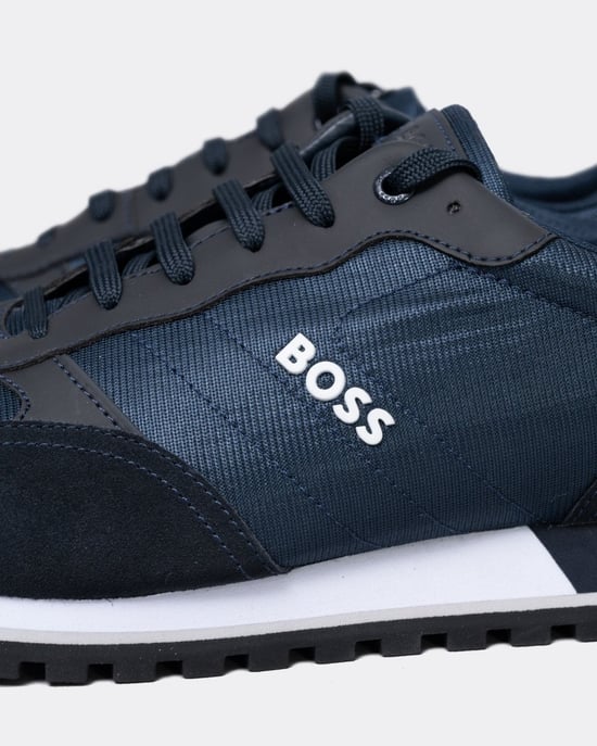 BOSS Orange Parkour L Mens Running Style Trainers In Mixed Materials With Logo Details NOS