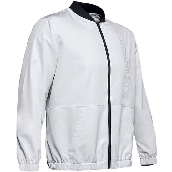 Under Armour Long Sleeve Zip Up Grey Mens Bomber Jacket 1345610 014
