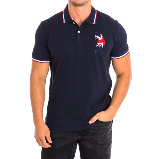 Short Sleeve Polo RALE contrast lapel collar 64774 man - Image 1