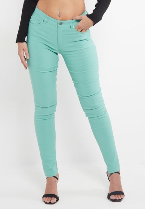 MYT Dames Skinny Super Stretch Chino Mint Groen - Image 3