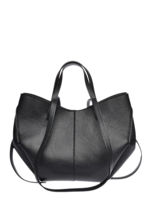Luisa Vannini Black Leather Bag