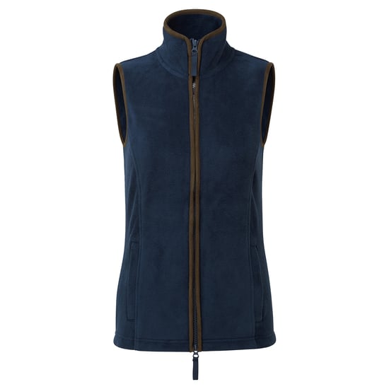 Premier Womens/Ladies Artisan Fleece Gilet (Navy/Brown) - Image 1