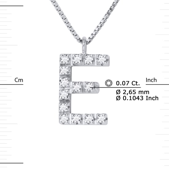 DIADEMA - Necklace with Diamonds - E -White Gold