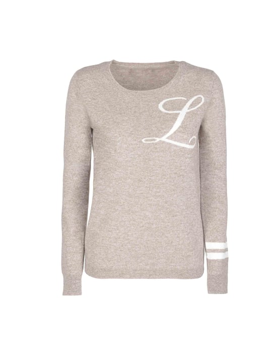 Crown Of Edinburgh Cashmere Crew Neck Sweater Stockbridge Camel L - Image 2