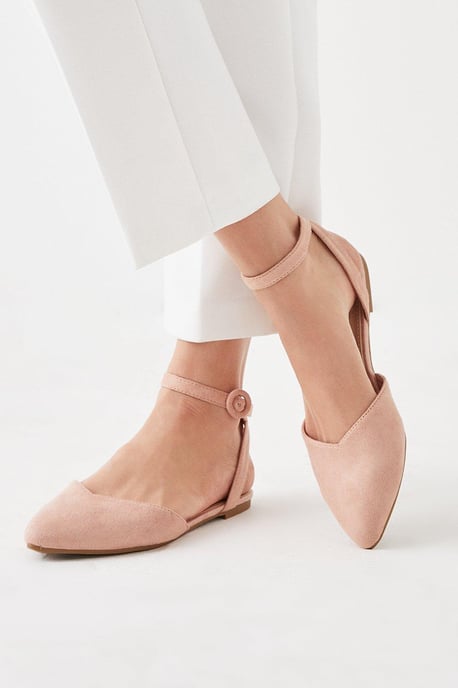 Poppy Open Back Ballet Flats - Image 1