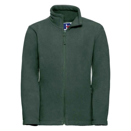 Russell Fleecejack met volledige rits voor kinderen/Kinderen (Fles groen) - Image 1