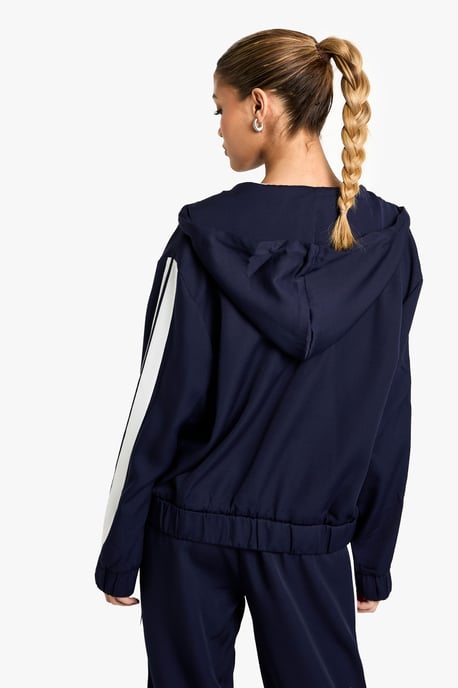 Side Stripe Woven Zip Through Tracksuit Top