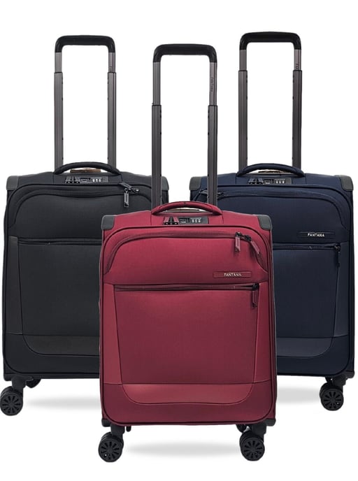 Lightweight 4 Wheel Luggage Travel Soft Cabin Bag