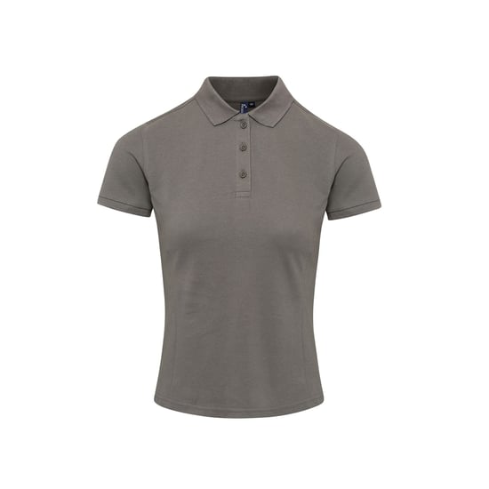 Premier Dames/dames Coolchecker Plus Piqu Polo met CoolPlus (Donkergrijs) - Image 1