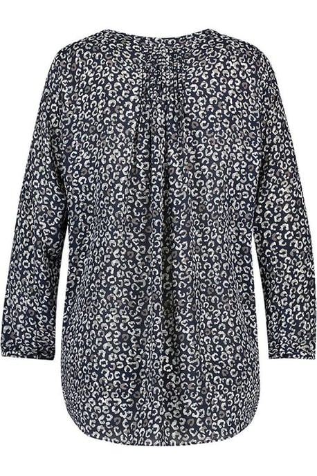 Pintuck Blouse Animal Print