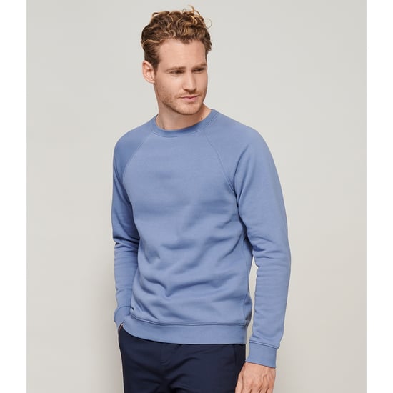 SOLS Unisex Adult Space Organic Raglan Sweatshirt (Blue)