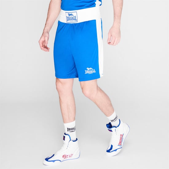 Lonsdale Mens Box Short Wide Elasticated Waistband Training Boxing Gym Bottom