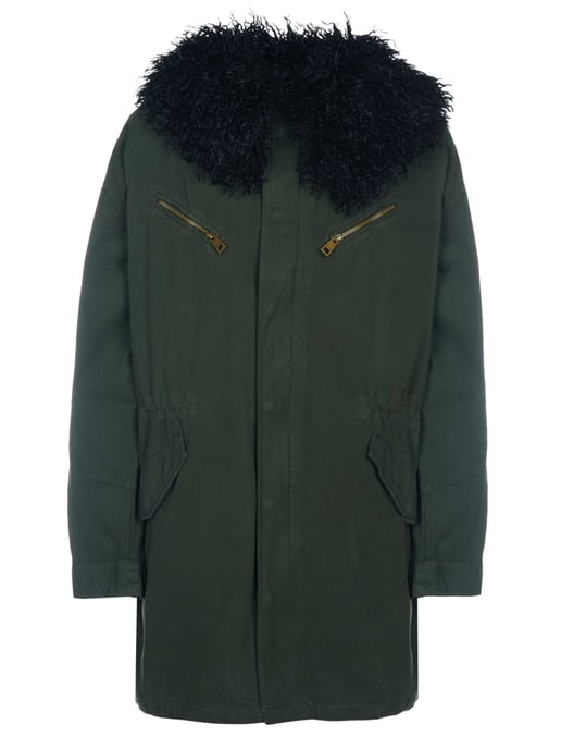 Zadig Voltaire Kidea Katoen Lave Eagle Jas Kaki - Image 3