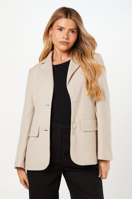 Herringbone Oversized Blazer - Image 1