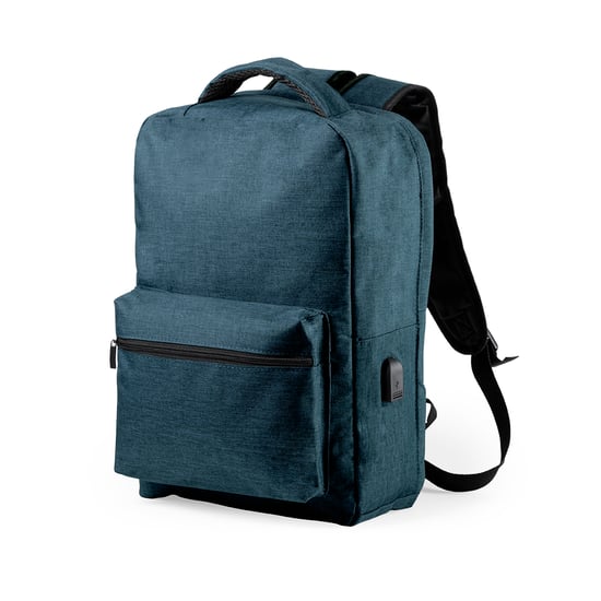 Anti-theft Backpack with USB and Tablet and Laptop Compartment Smartek SMTK-6345 Marine