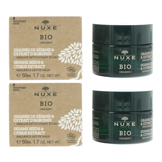 Nuxe Bio Organic Sesame Seeds & Citrus Extract Radiance Detox Mask 50ml x 2