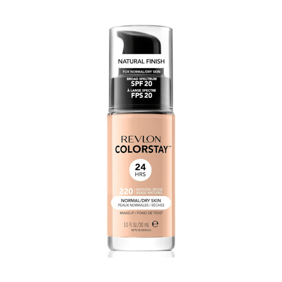 Revlon Colorstay 24UUR Natuurlijke Finish Voor Normale Droge Huid SPF 20 - 220 Natuurlijk Beige - Image 1