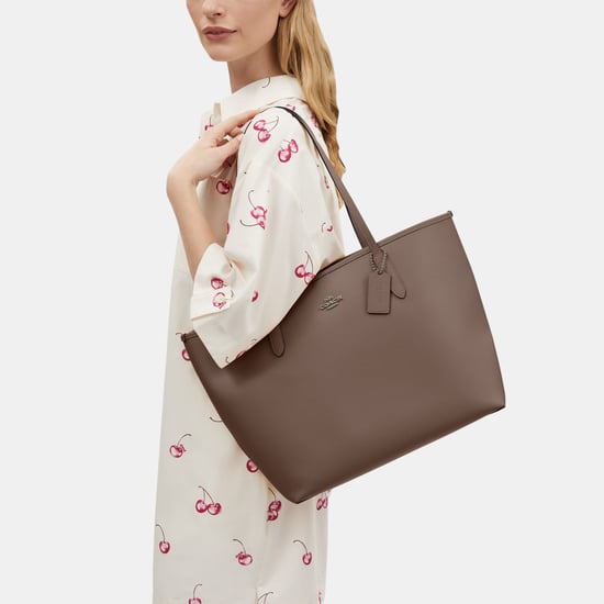 City Tote in Double Face Leather Bag - Image 4