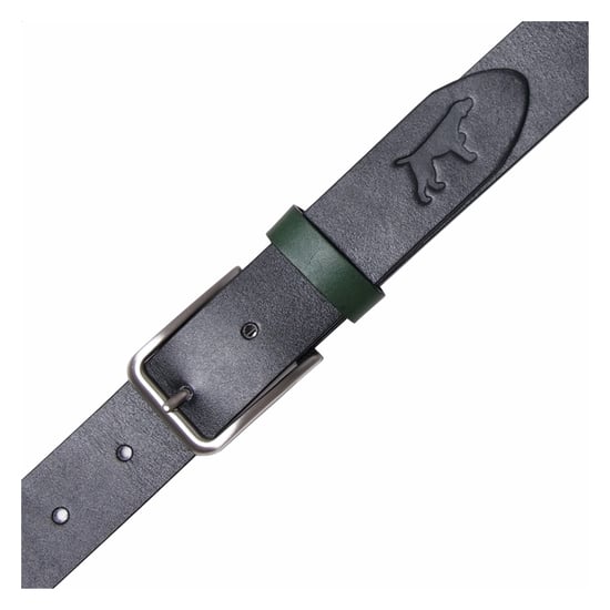 Men's Leather Belt Bicolor in Black