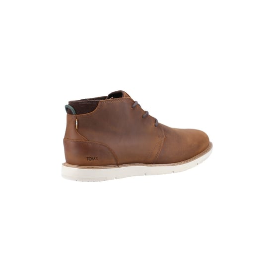TOMS Navi Leather Men's Topaz Brown Leather Boots - Image 2
