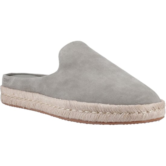 TOMS Santiago Mule Leather Men's Vetiver Grey Slippers - Image 1