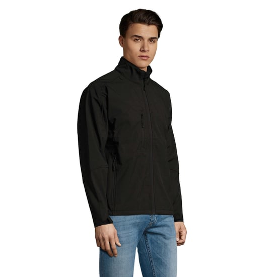 SOLS Heren Relax Soft Shell Jas (Zwart) - Image 3
