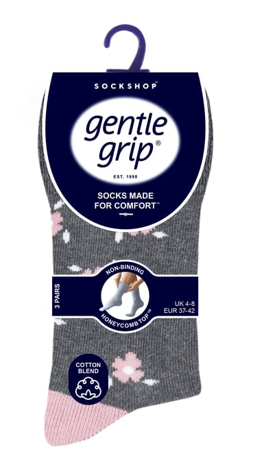 6 paar sokken zonder elastiek damessokken met zachte grip - SOLRH217 - Image 2