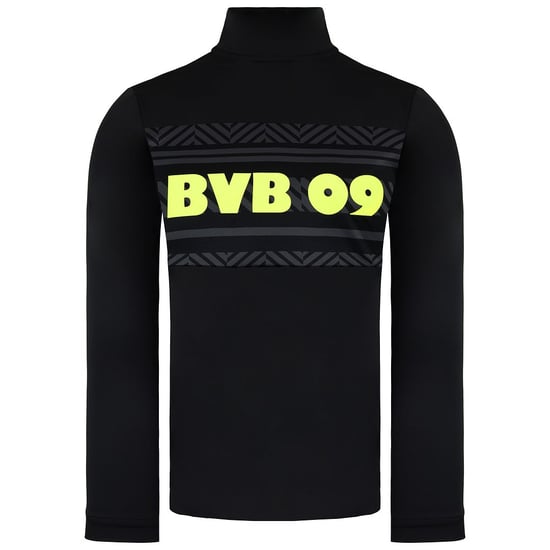 Puma BVB 09 Borrusia Dortmund Kids Black Prematch Sweater - Image 1