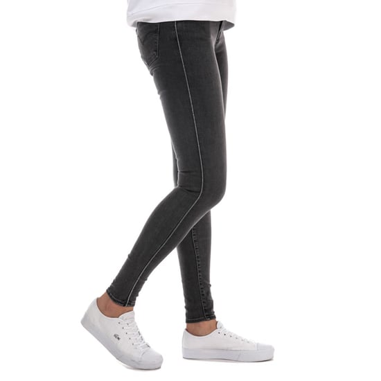 Women's Levis 710 Super Skinny Zip Past Jeans in Black - Image 4