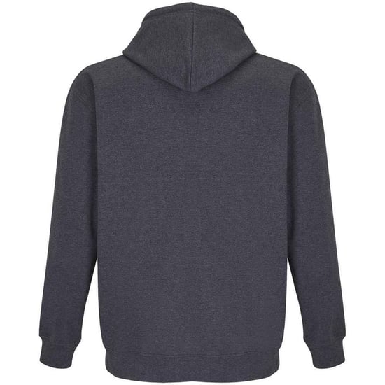 SOLS Unisex Adult Carter Full Zip Hoodie (Charcoal Melange) - Image 2