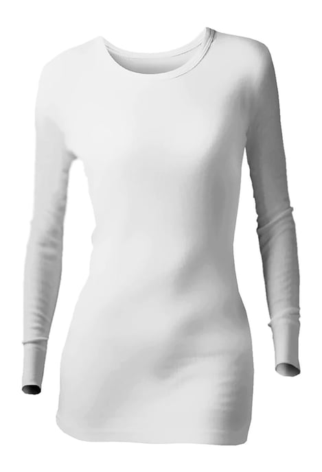 Heat Holders - Ladies Long Sleeve Thermal Underwear - White - Image 1