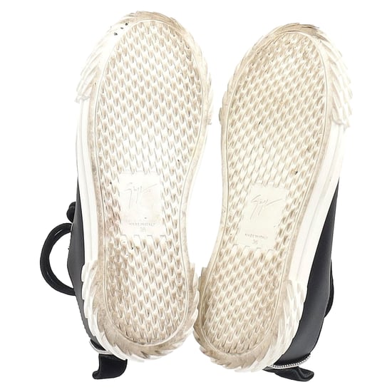 Giuseppe Zanotti Blabber Low-Top Sneakers in Black Leather - Image 6