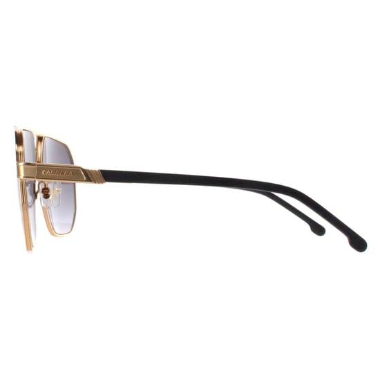Carrera Aviator Mens Matte Black and Gold Dark Grey Gradient 1062/S