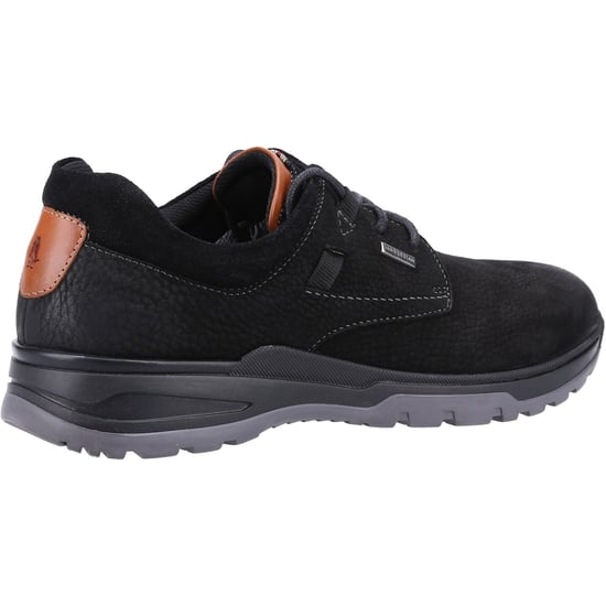 Hush Puppies Pele Leather Men's Black Nubuck Lace-Up Shoes - Image 2