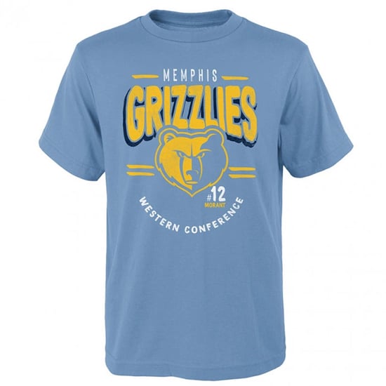 NBA Memphis Grizzlies 12 Ja Morant 1st String Mens T-Shirt - Image 1