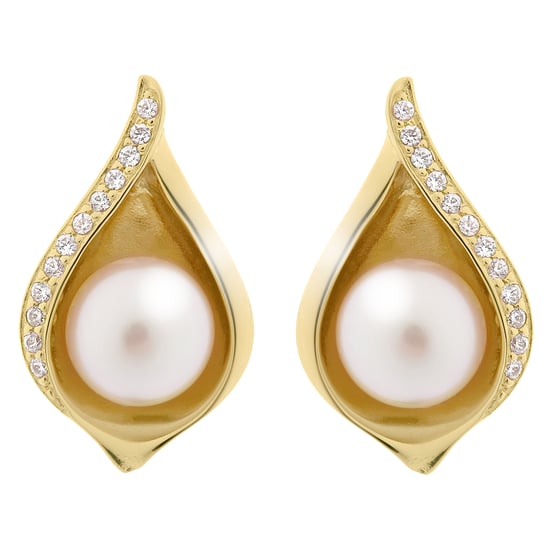 Orphelia 'Sophia' Women's 925 Sterling Silver Stud Earrings - Gold ZO-7234/G