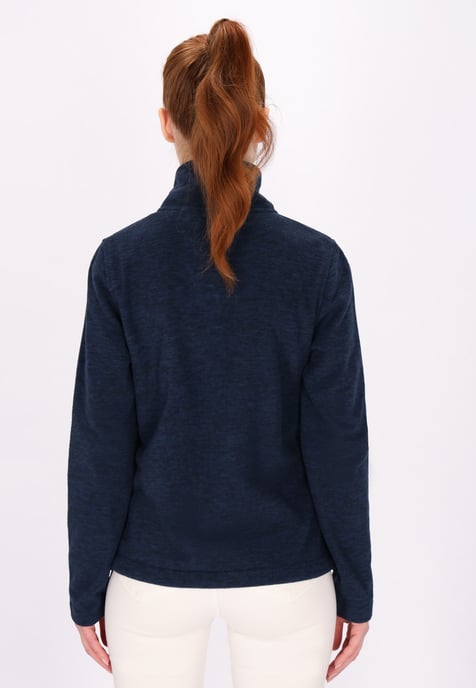Dreimaster Fleece jas Dames marine gem - Image 4