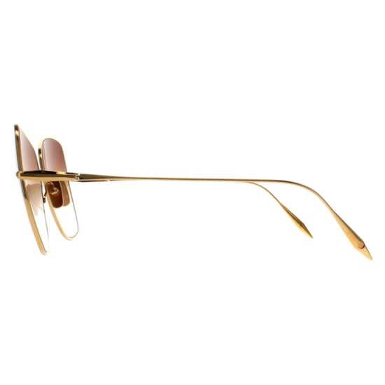 Dita Cat Eye Womens Yellow Gold Dark Brown to Clear Gradient Zazoe