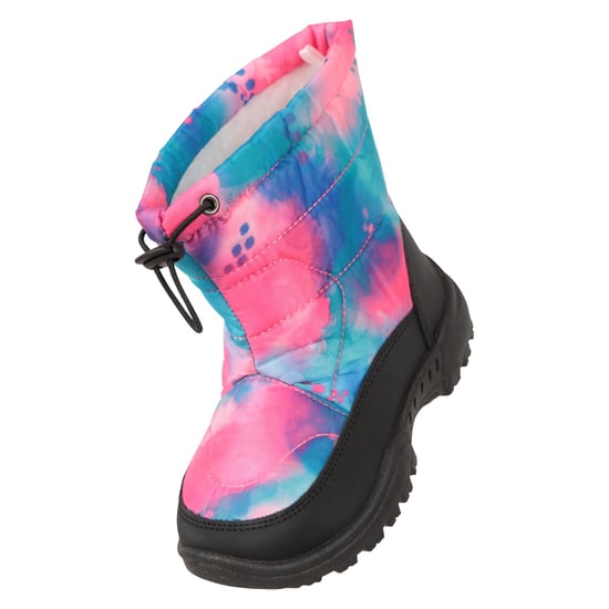 Mountain Warehouse Toddler Caribou Adaptive Tie Dye Snow Boots (Pale Pink)