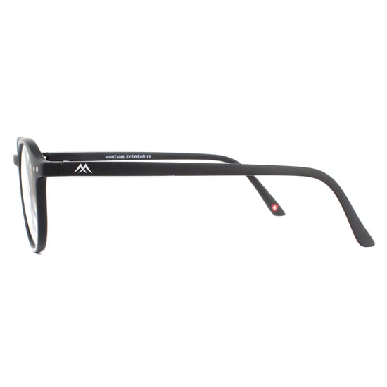 Montana Round Matte Black Unisex Women Glasses Frames - Image 3